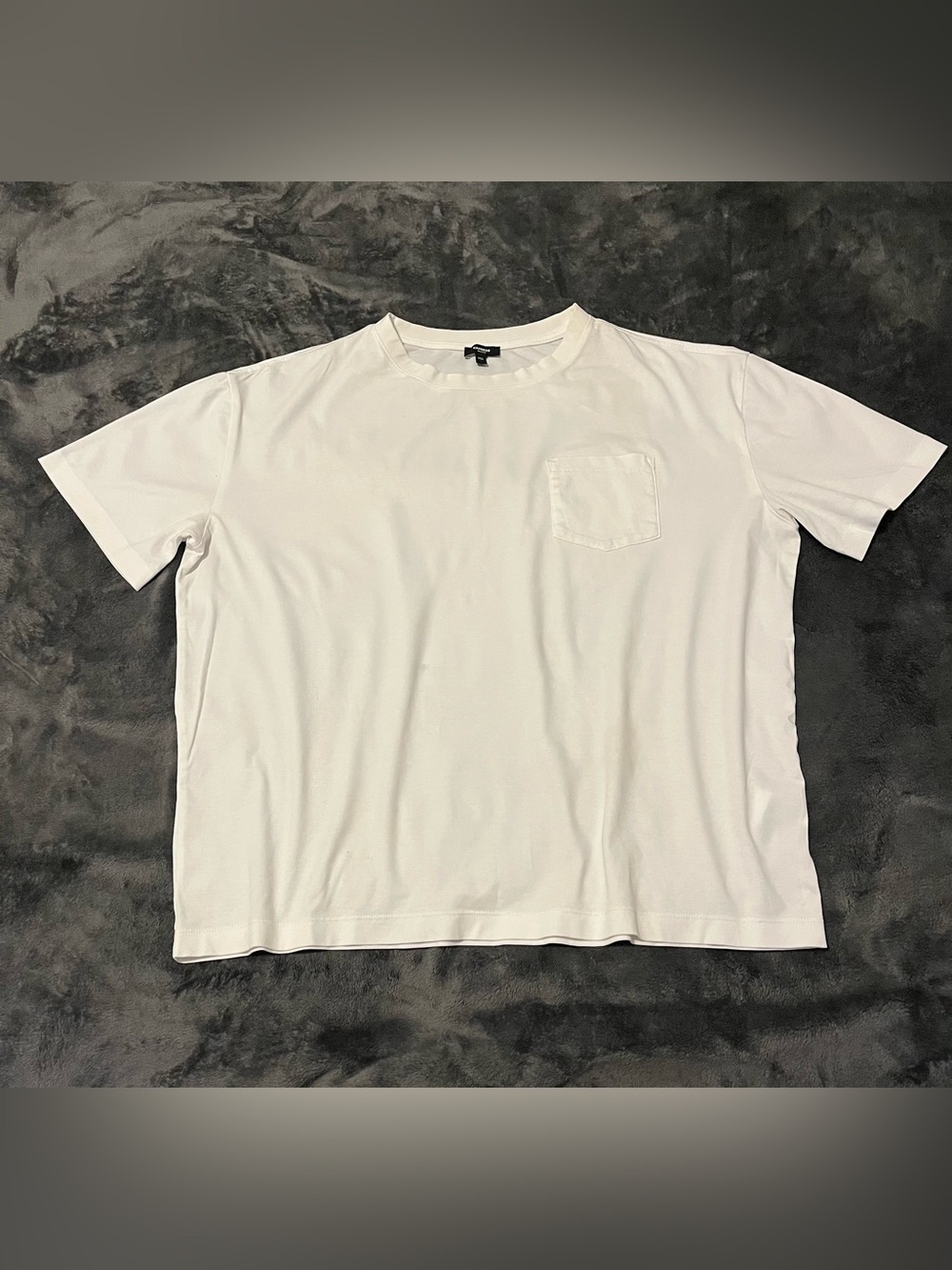 Express White Pocket Tee Classic Crew Neck Shirt Mens Large